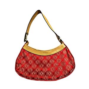 XOXO Vintage Monogrammed Shoulder Bag - Small/Red